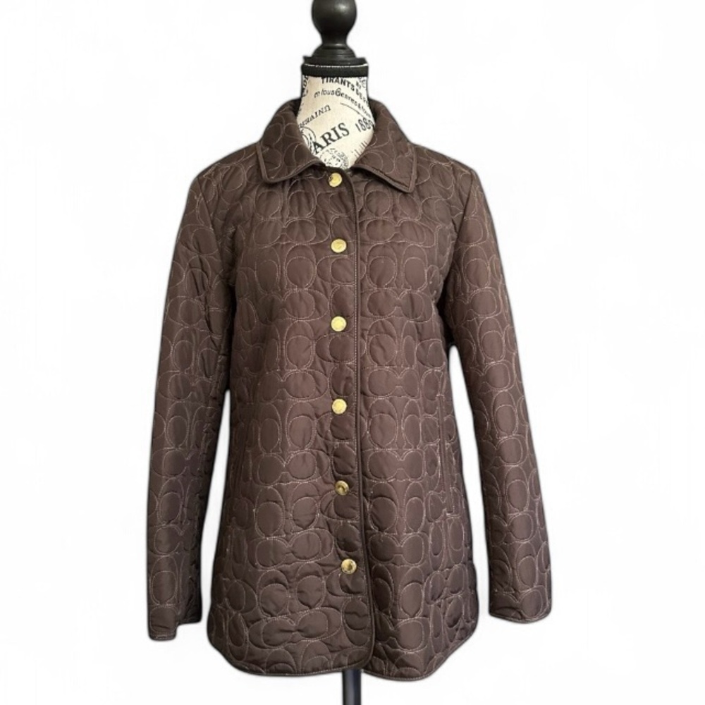 Coach Brown Quilted Women's Jacket